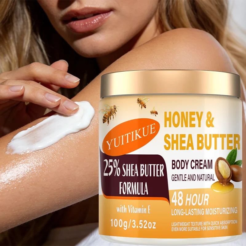 Quick-Absorbing Honey Shea Butter Body Cream | Gentle Long-Lasting Moisturizer for Sensitive Skin Peaceful Pleasures Health and Wellness