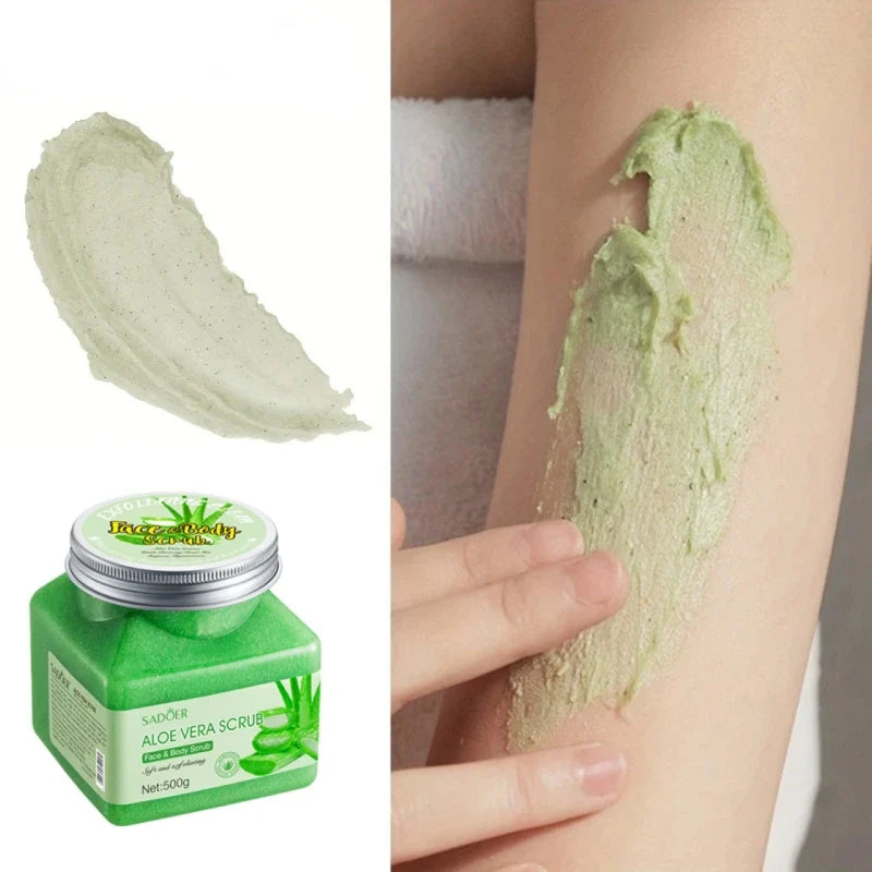 SADOER 500g Aloe Vera Exfoliating & Purifying Body Scrub