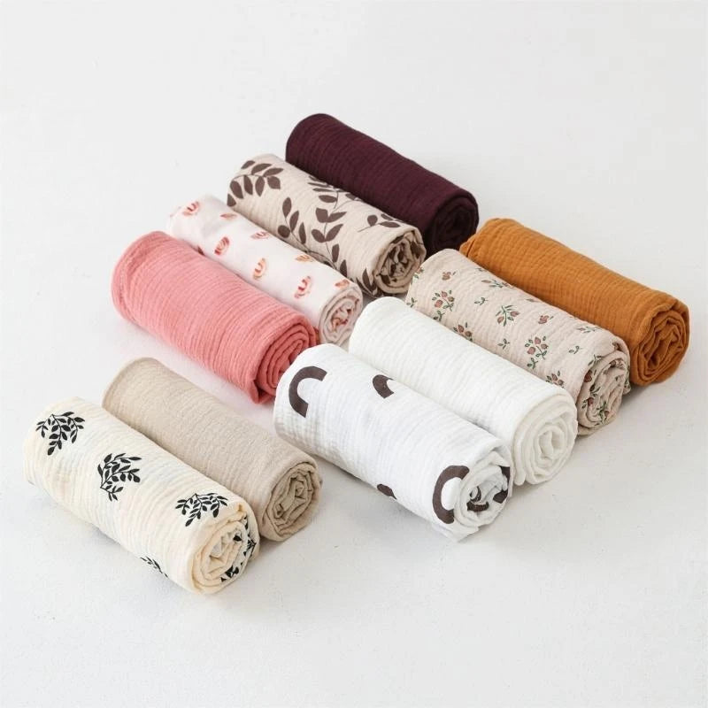 Soft Unisex Newborn Baby Receiving Blanket Swaddle Wrap – 2 Pack