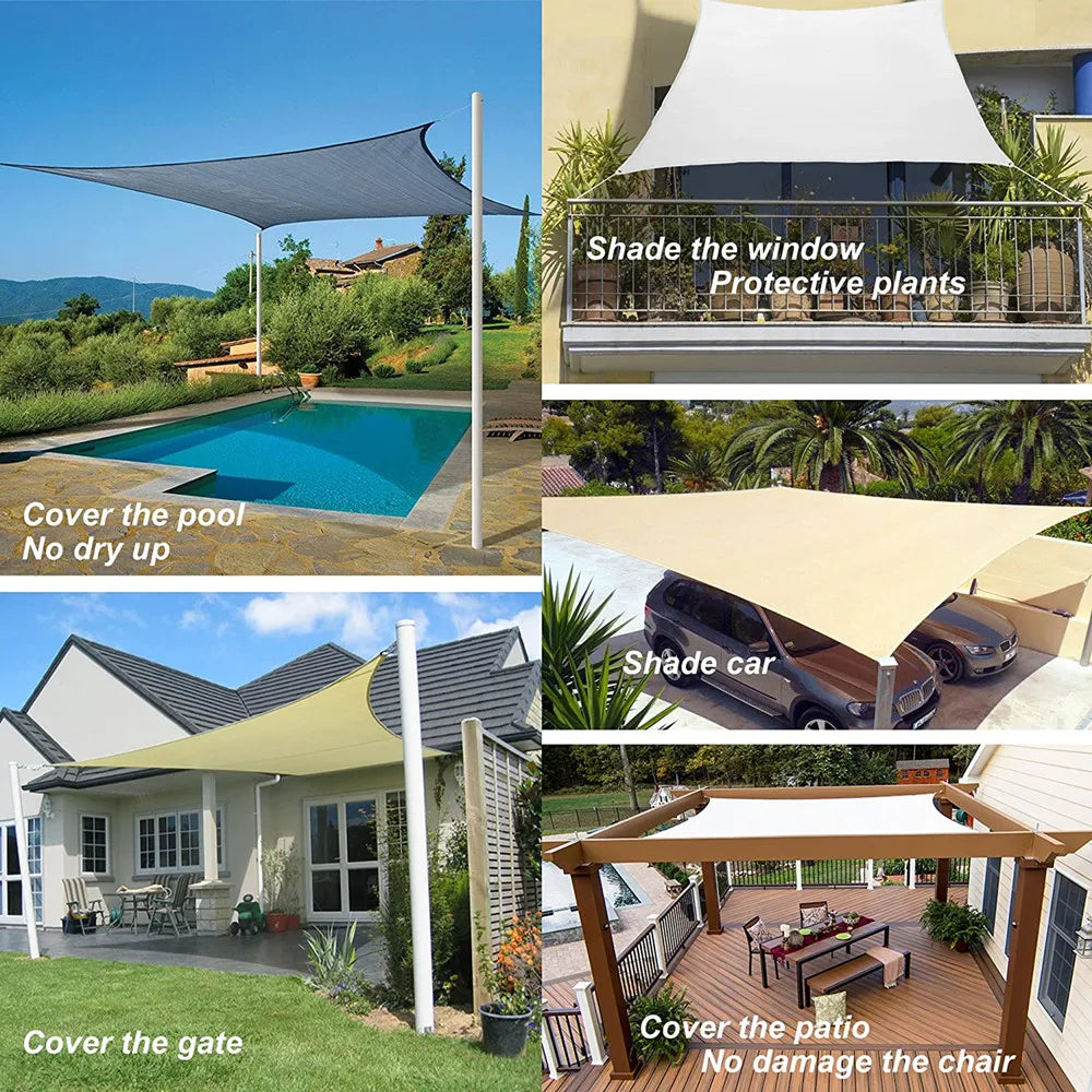 UV Block Shade Sail Canopy – Water Resistant Sun Shelter
