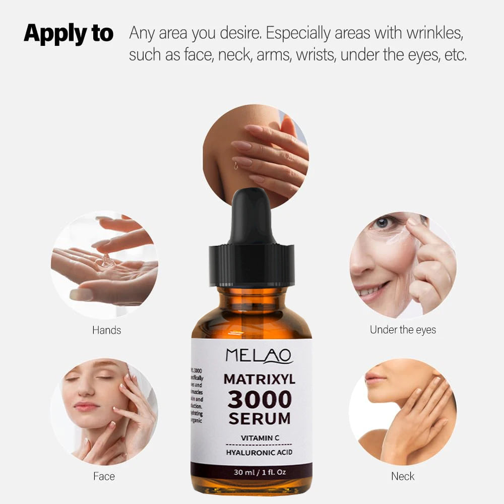 MATRIXYL 3000 Serum Hyaluronic Acid Boosting, Anti-Aging & face hydrating, Deep Wrinkle Repair & Firming for Neck and skin Peaceful Pleasures Health and Wellness