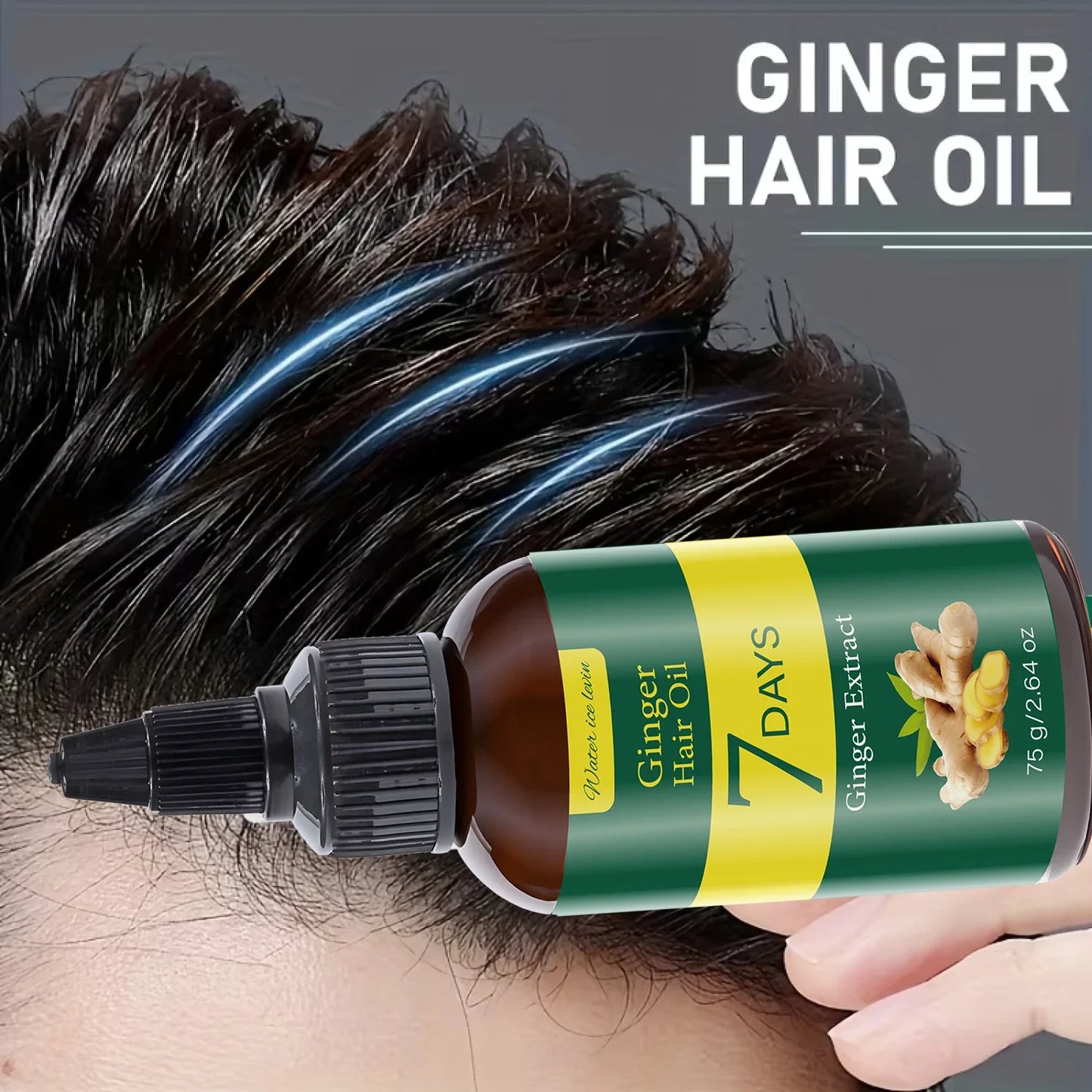 Ginger Hair Oil with Biotin & Keratin – 7-Day Smooth Hair