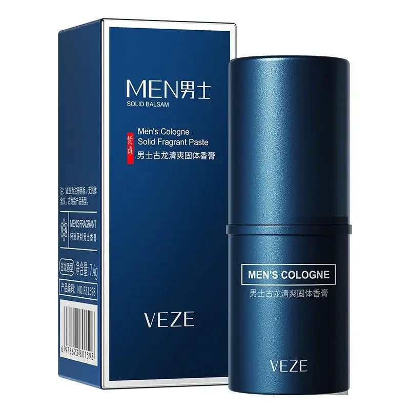 Men's Solid Perfume Balm Light Fresh Fragrance Portable Stick Travel Size For Travel&Outdoor Peaceful Pleasures Health and Wellness blue