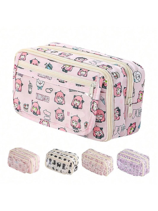 Bview Art Stylish Large Capacity Pencil Case School Cute Design Pouch Peaceful Pleasures Health and Wellness