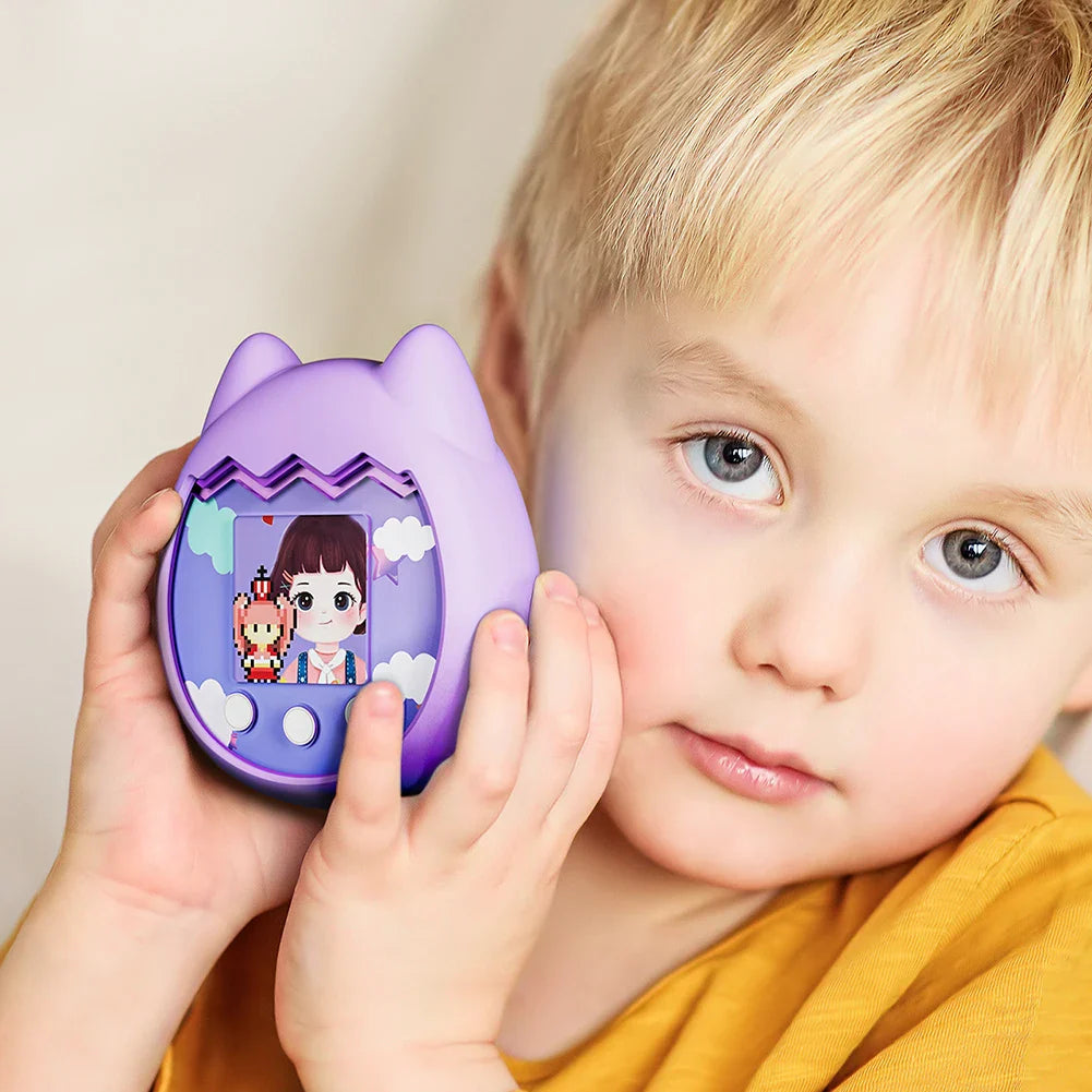 Silicone Case for Tamagotchi Pix – Cat Design & Hand Strap