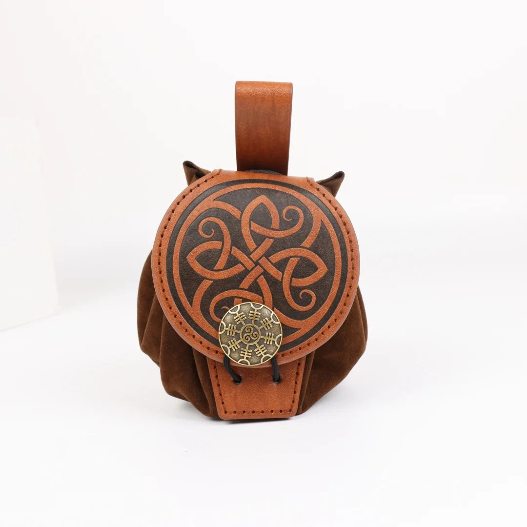 Medieval Viking Money Pouch Bag Cosplay Hangable Belt Waist Unisex