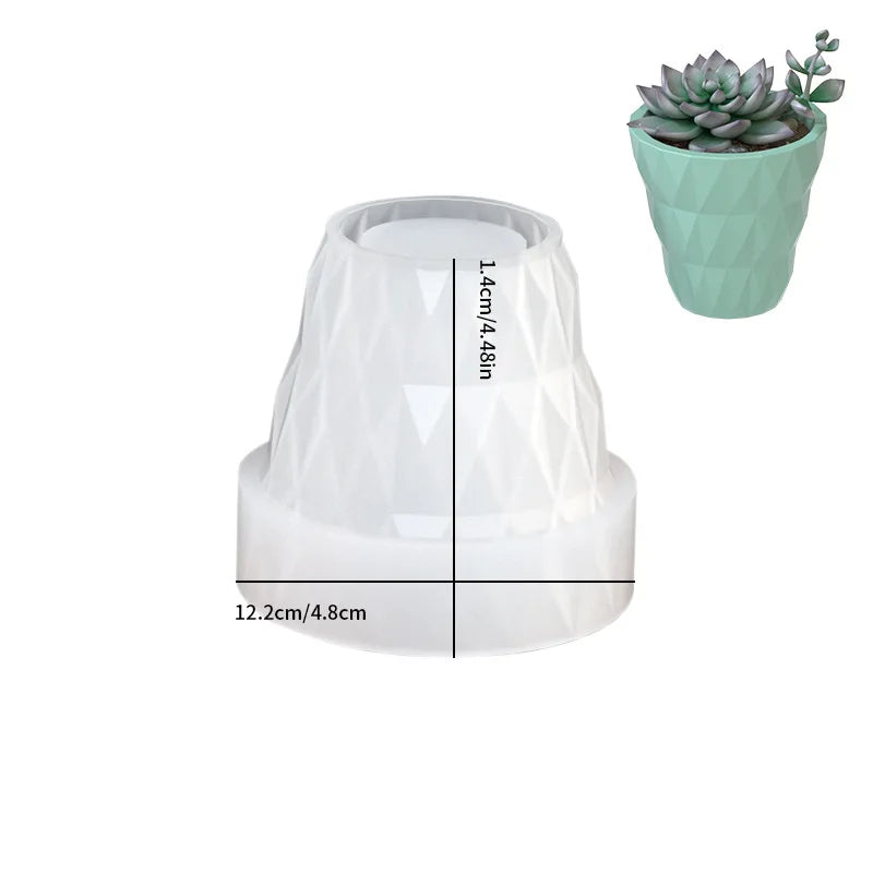 DIY Epoxy Resin Lamp Silicone Mold | Diamond Crystal Pattern
