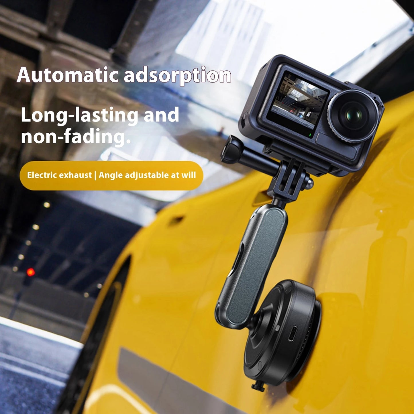 Camera Suction Cup Mount 360 Adjustable Action Camera Windshield Window Mount for DJI Insta360 GoPro Accessories Peaceful Pleasures Health and Wellness