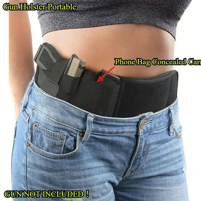 2026 Tactical Waist Band Belt For Outdoor Hunting Fitness Gun Holster Concealed Carry Phone Bag Portable Hidden Belly Use Peaceful Pleasures Health and Wellness