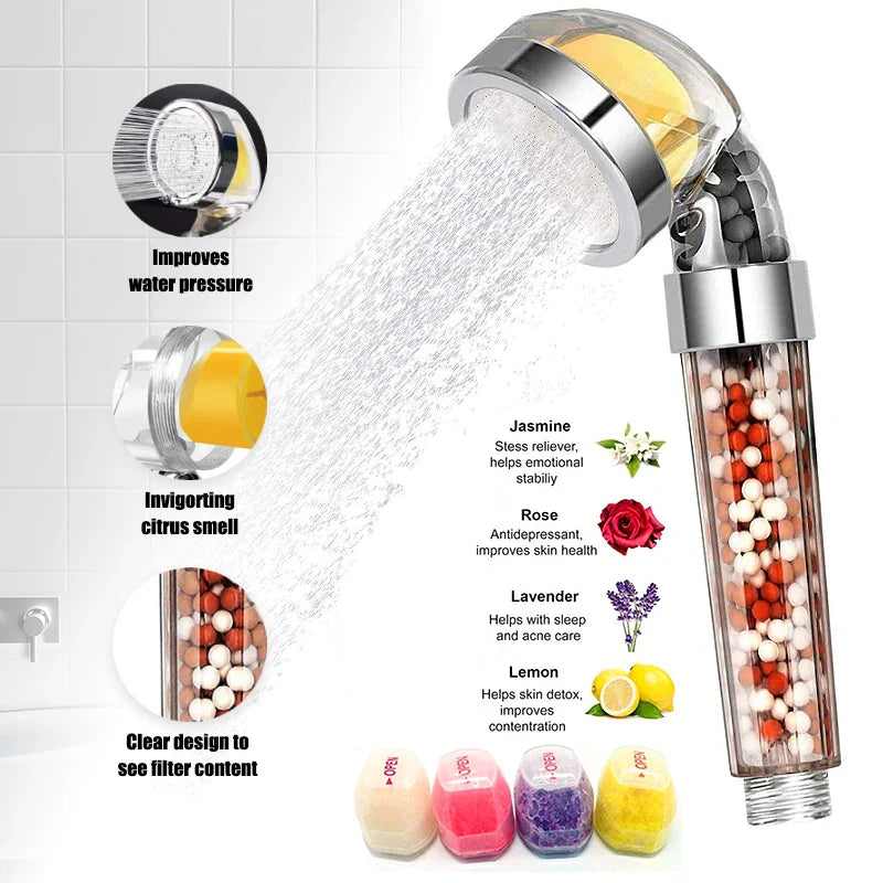 Vitamin C Filter High Pressure SPA Shower Head | Water Softening