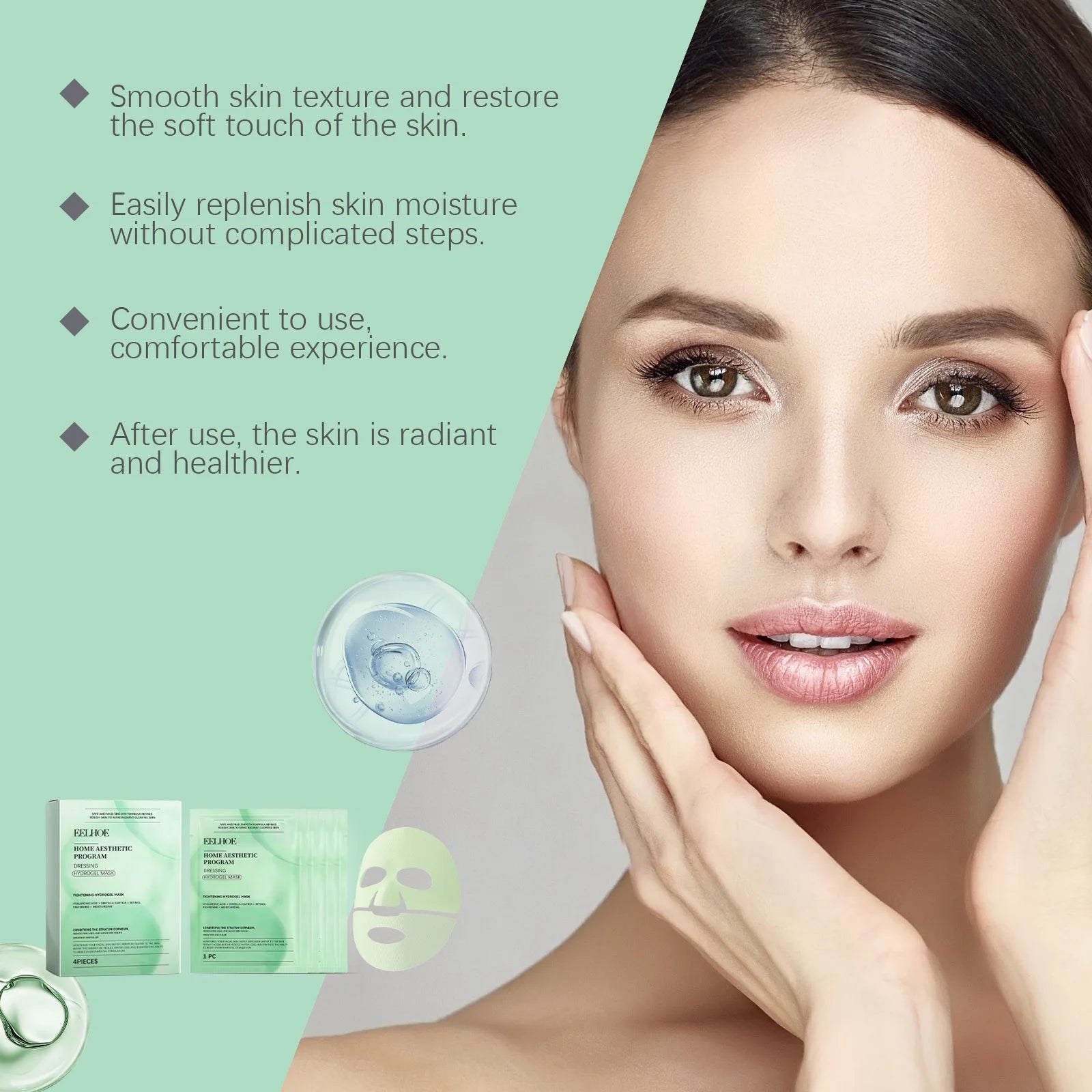 Tightening Hydrogel Mask Effectively Nourishing Enhancing Skin Elasticity Brightening Dull Skin Retinol Moisturizing Facial Mask Peaceful Pleasures Health and Wellness