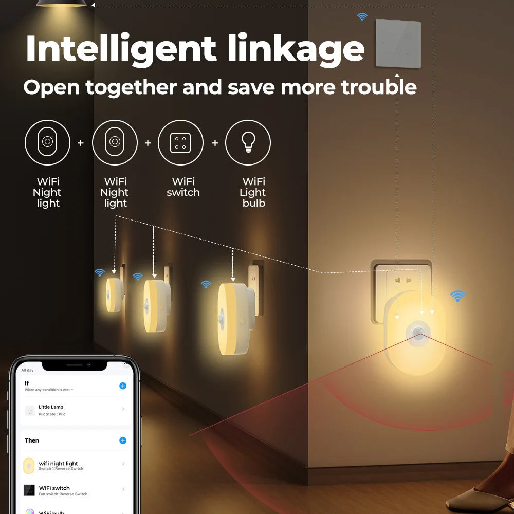 SHINEKNOT Smart RGB Mood Night Light | WiFi App Voice Control