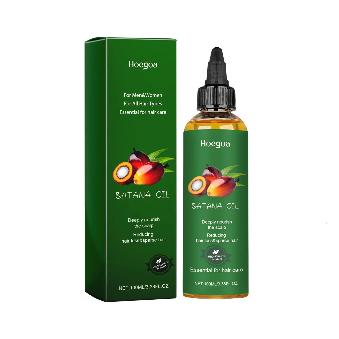 HOEGOA Hair Growth Oil – Scalp Nourishing & Frizz Control Hair Growth Oil Peaceful Pleasures Health and Wellness 100ml boxed