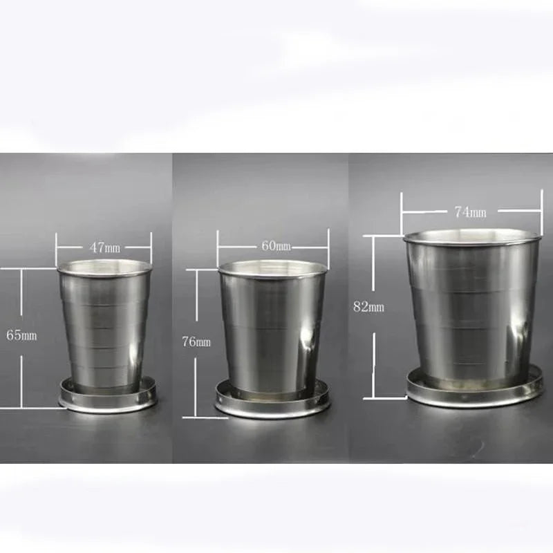 Stainless Steel Collapsible Travel Cup | Portable Folding Cup