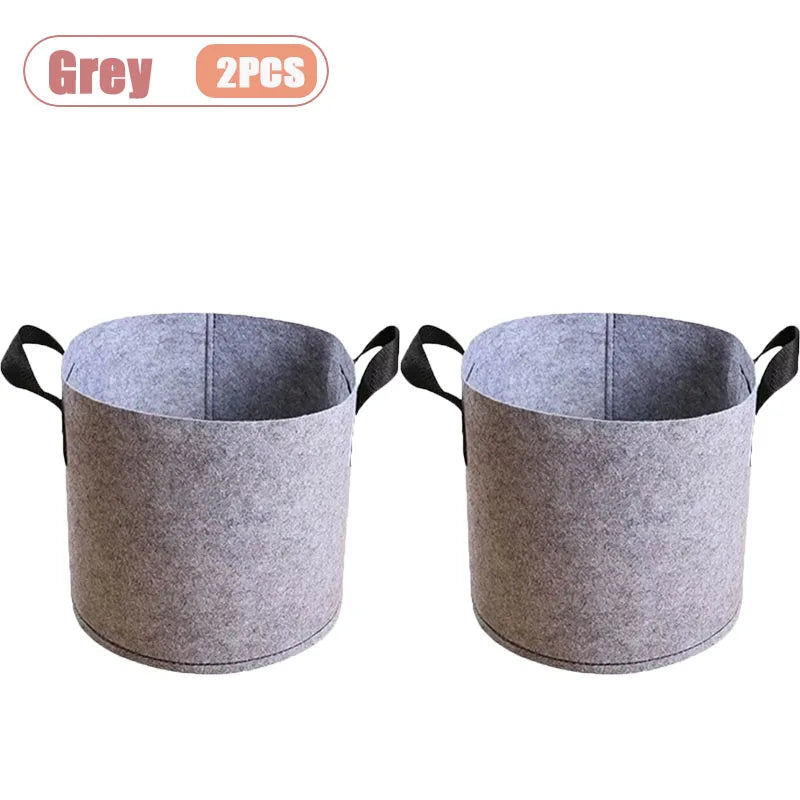 Nonwoven Fabric Grow Bags – Felt Plant Pots with Handles (1–4 Pack)