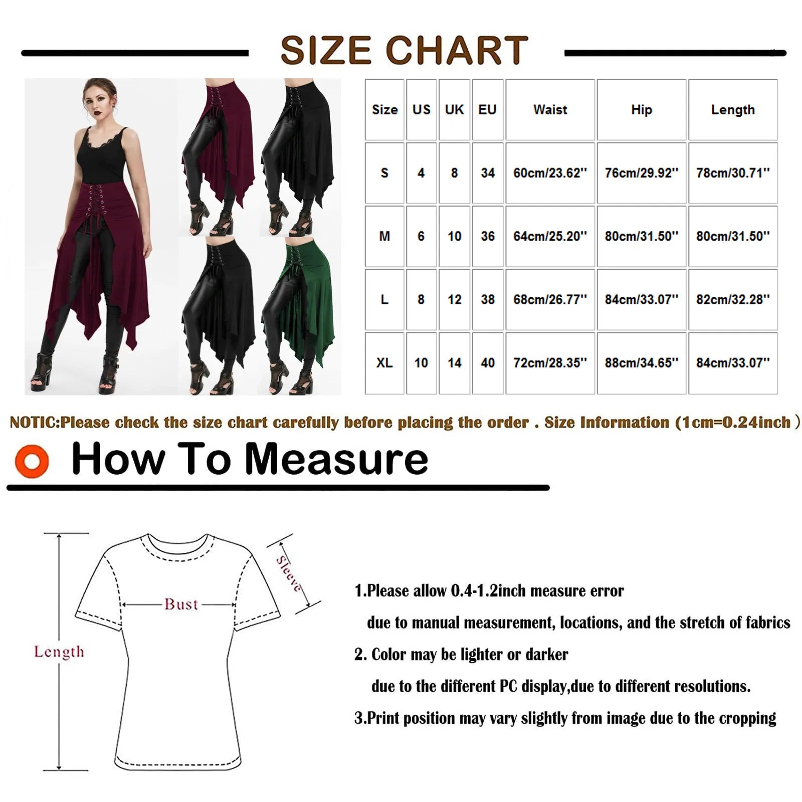 Gothic Skirt Black Medieval Vintage High Waist Skirt Lacing Irregular Umbrella Skirt Festival Steampunk Long Skirts For Women Peaceful Pleasures Health and Wellness