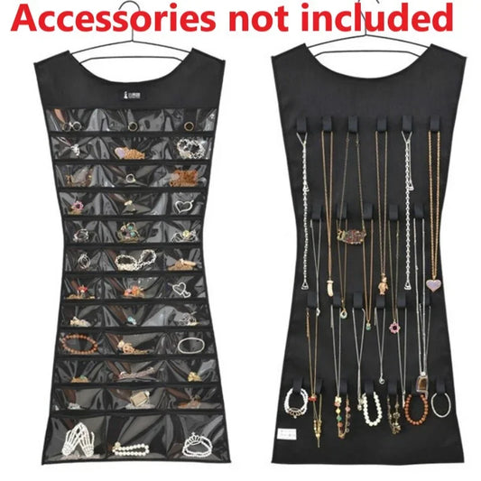 Hanging Jewelry Organizer Bag | Earring, Necklace & Ring Storage Jewelry Organizer Bag Peaceful Pleasures Health and Wellness