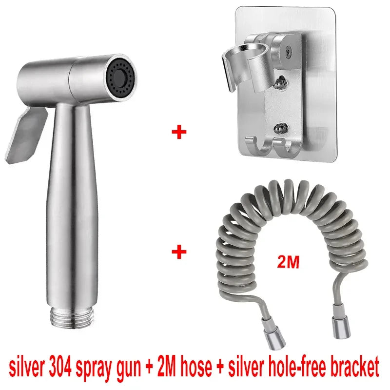 Handheld Bidet Sprayer Set | 304 Stainless Steel Toilet Sprayer