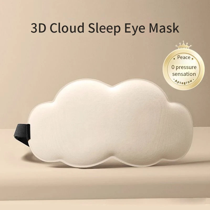 Cloud Shape Sleep Mask – 100% Light Blocking Eye Cover