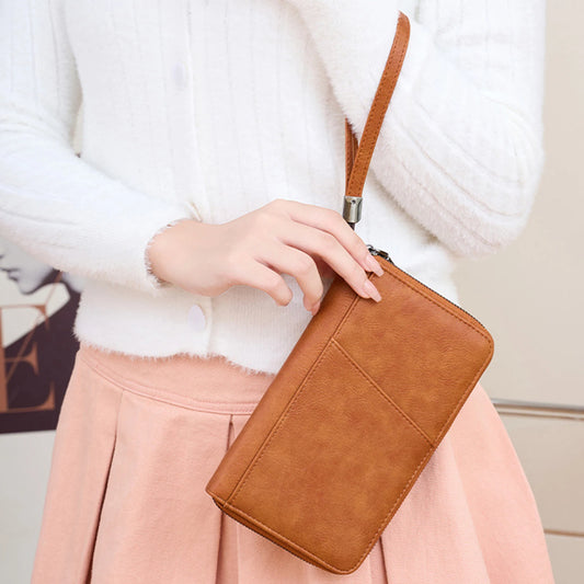 Portable Family Passport Holder Portable & Waterproof Travel Passport Holder Bag for Cards Boarding Pass Money Peaceful Pleasures Health and Wellness