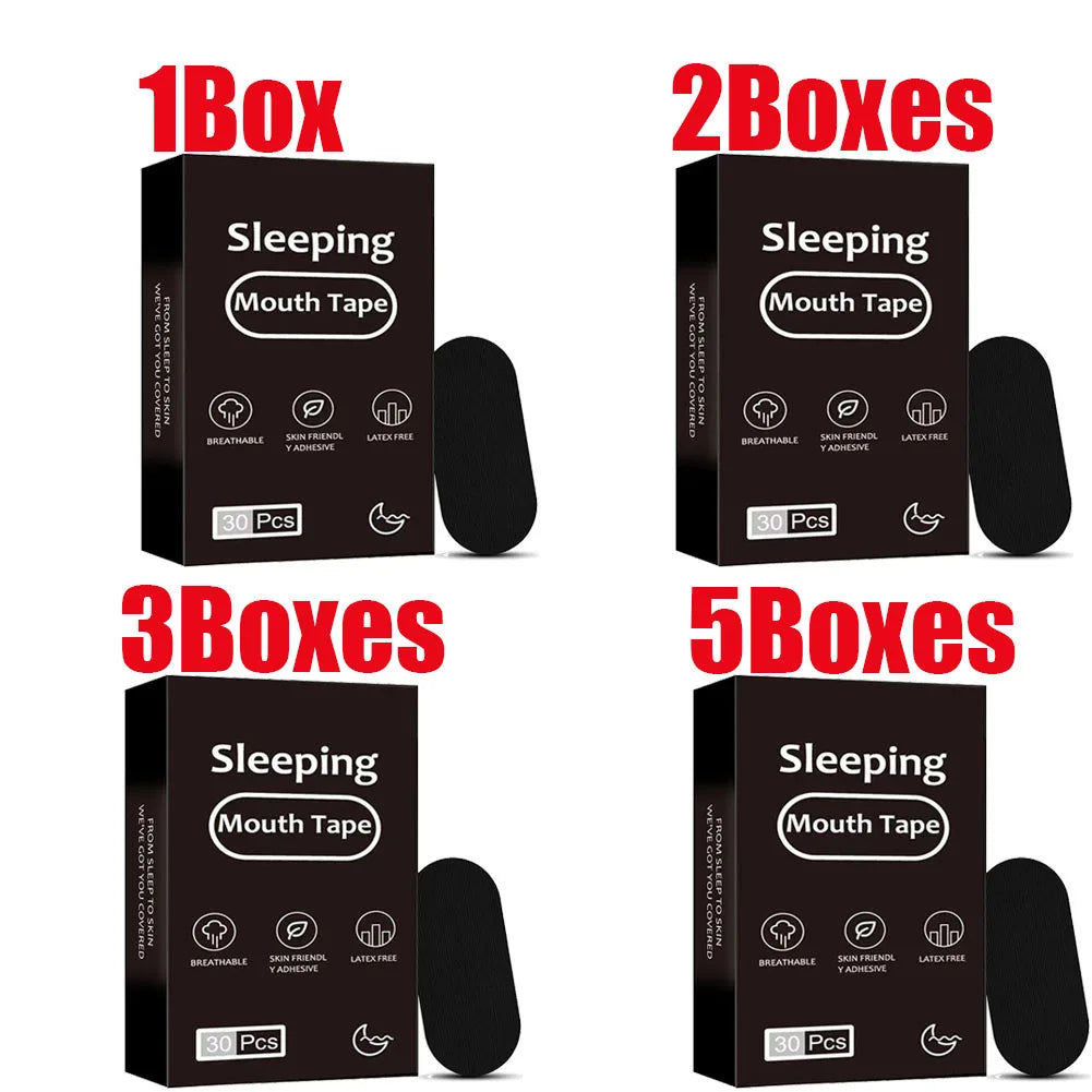1/2/3/5 Boxes Soft Cloth Mouth Closing Patch Mouth Tape Sleep Strip Comfortable Portable Lip Sticker For Night Sleep And Travel Peaceful Pleasures Health and Wellness