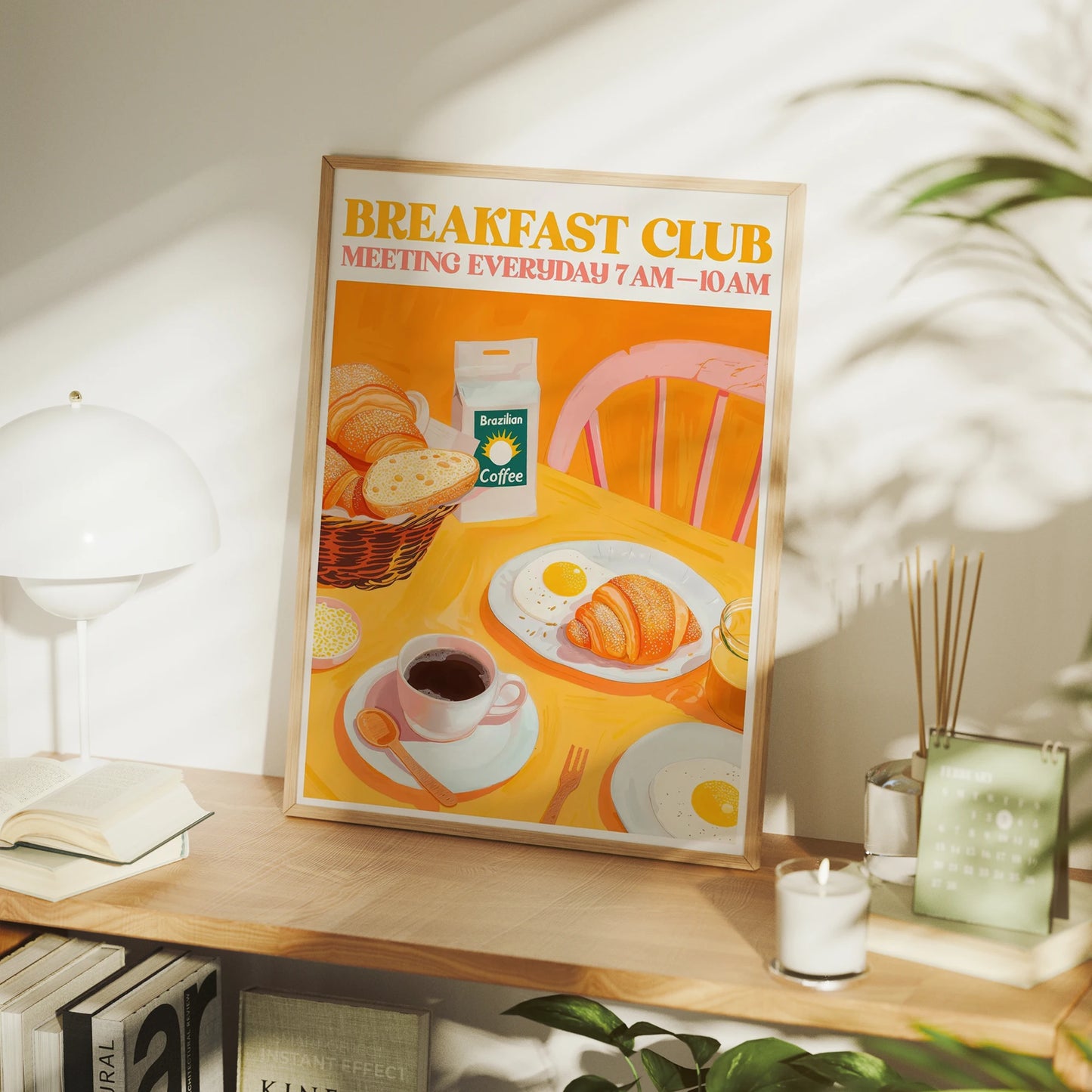 Breakfast Club Minimalist Canvas Wall Art Print | Home Decor