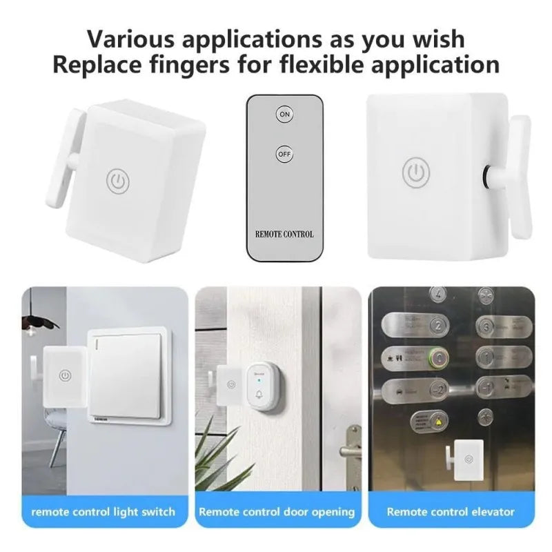 Wireless Smart Button Pusher – USB Rechargeable Remote Switch