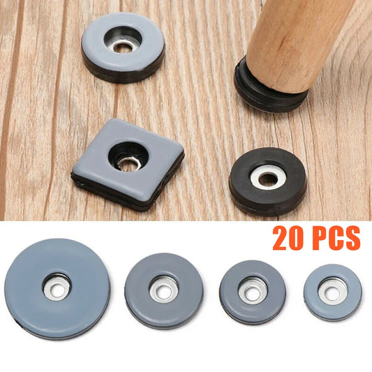 20-Pack PTFE Furniture Glides with Screws | Floor Protector Sliders Furniture Floor Glides Oasis Select