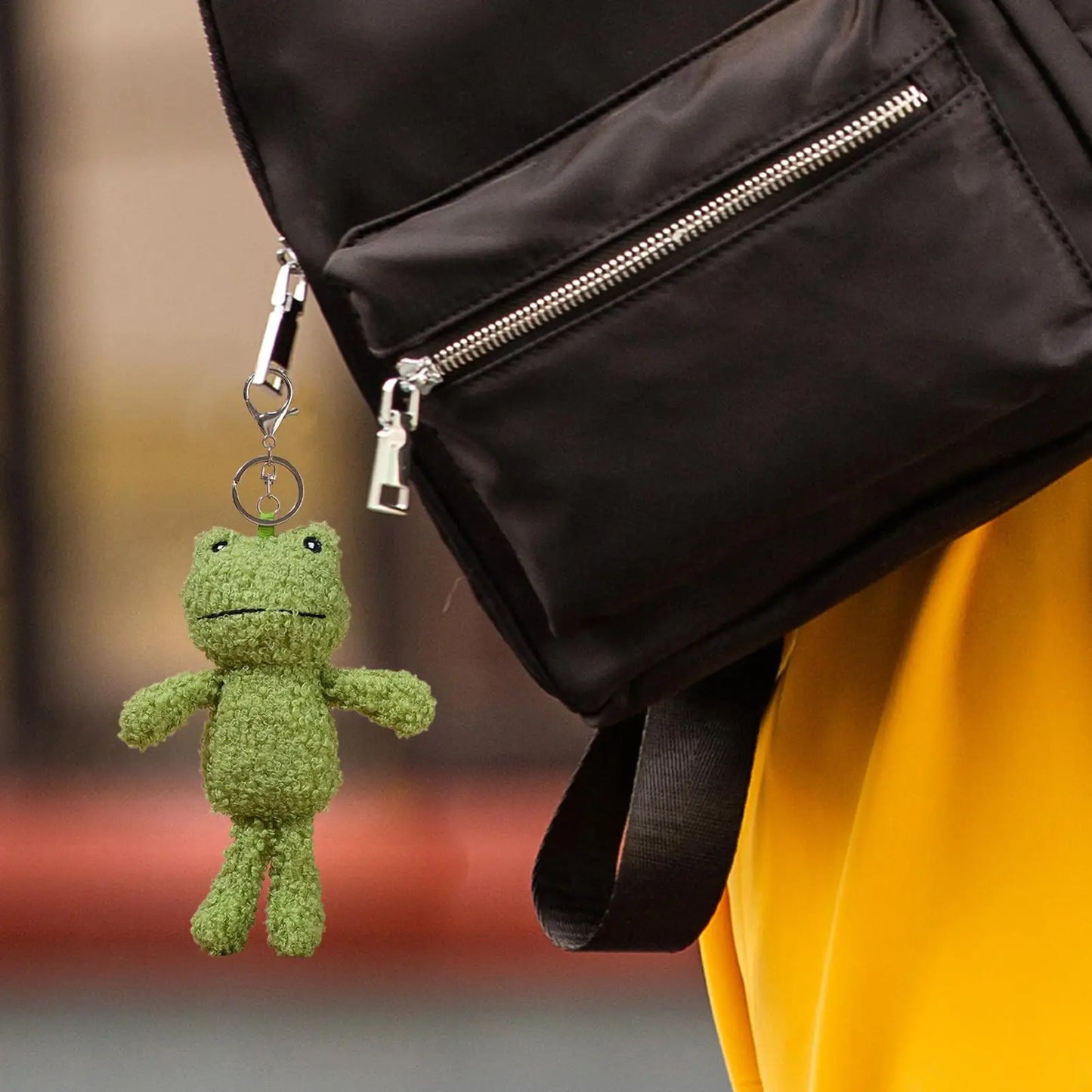 Cute Plush Frog Keychain – Gift for Kids, Students & Teachers Plush Keychain Peaceful Pleasures Health and Wellness