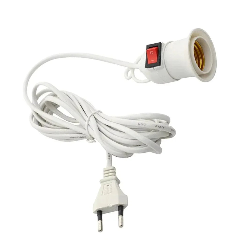 E27 Plant Grow Lamp Holder | 3.8M Cable & On/Off Switch