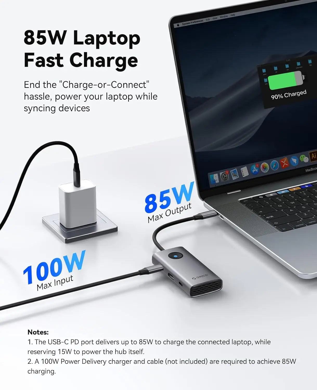 6-in-1 USB-C Docking Station – 4K HDMI, 100W PD, USB-A & USB-C 3.0 Peaceful Pleasures Health and Wellness