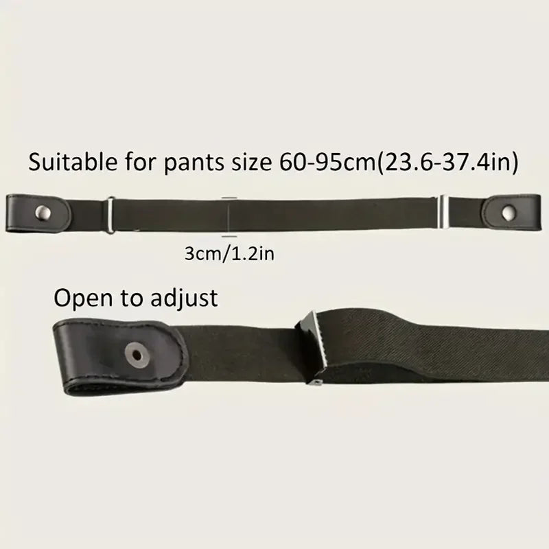 Invisible Elastic Waist Belt – Unisex Stretch Belt for Jeans