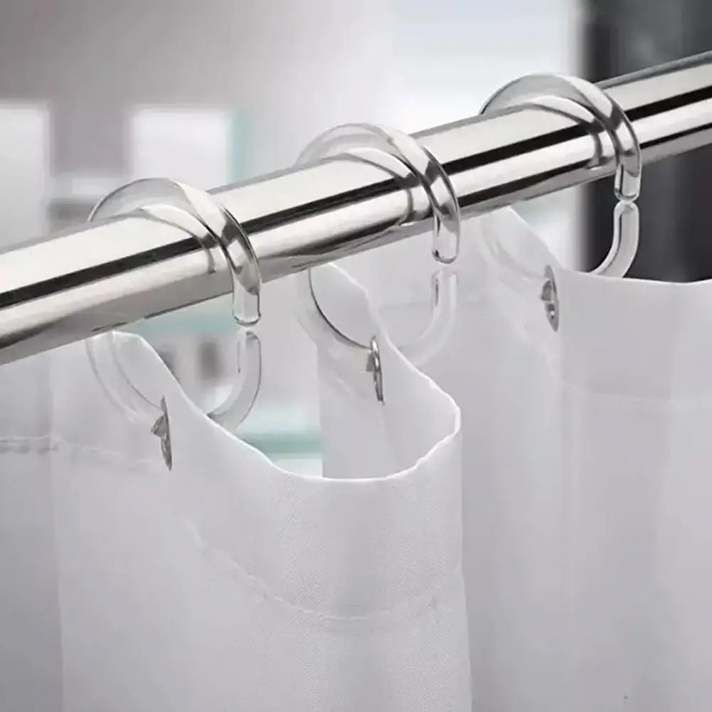 12PCS Plastic Shower Curtain Hooks for Easy Replacement Peaceful Pleasures Health and Wellness