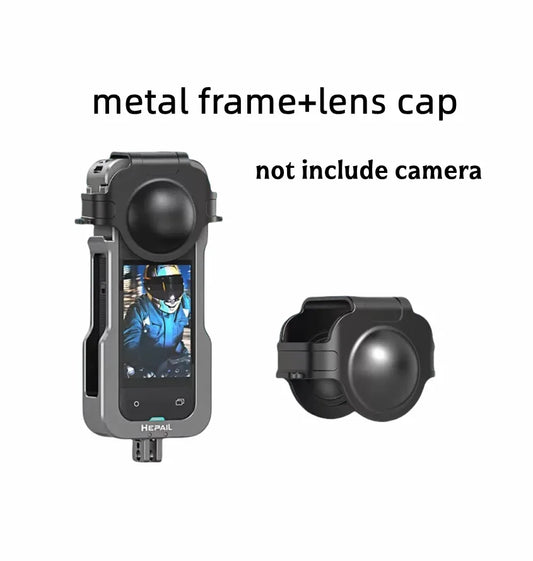Insta360 X5 Metal Frame & Silicone Lens Cover | Anti-Drop Kit Camera Protective Frame Oasis Select