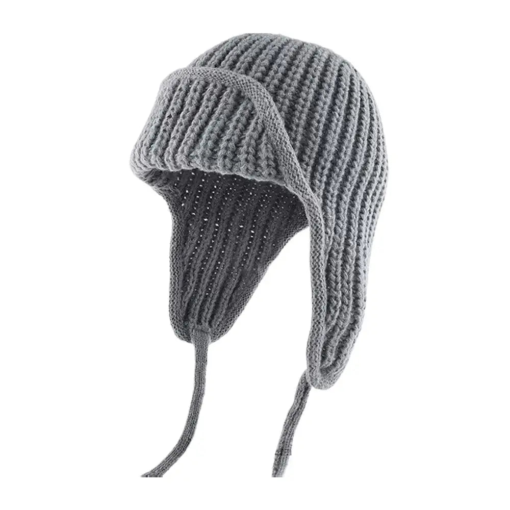 Women's Knit Trapper Ushanka Hat with Ear Flaps | Winter Beanie