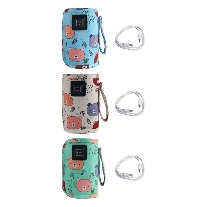USB Portable Baby Bottle Warmer Bag – 3 Heat Settings
