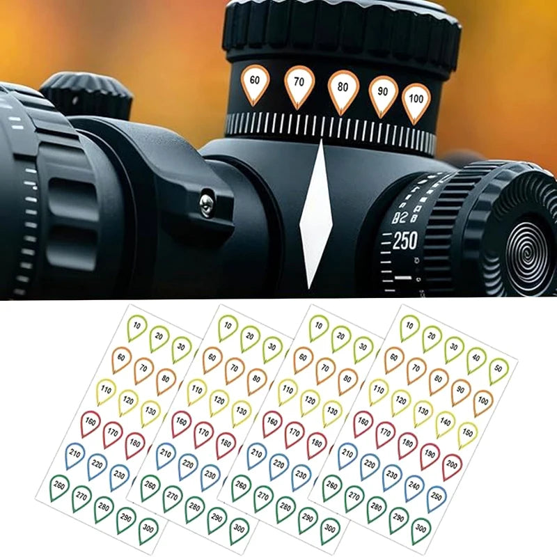 Customizable Rifle Scope Labels 10pk | DOPE & Ammo Stickers