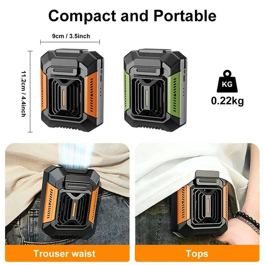 Neck Fan 4000mAh Power Bank USB Rechargeable 3 Speed Portable Fan with LED Light for Outdoor Office Home Peaceful Pleasures Health and Wellness