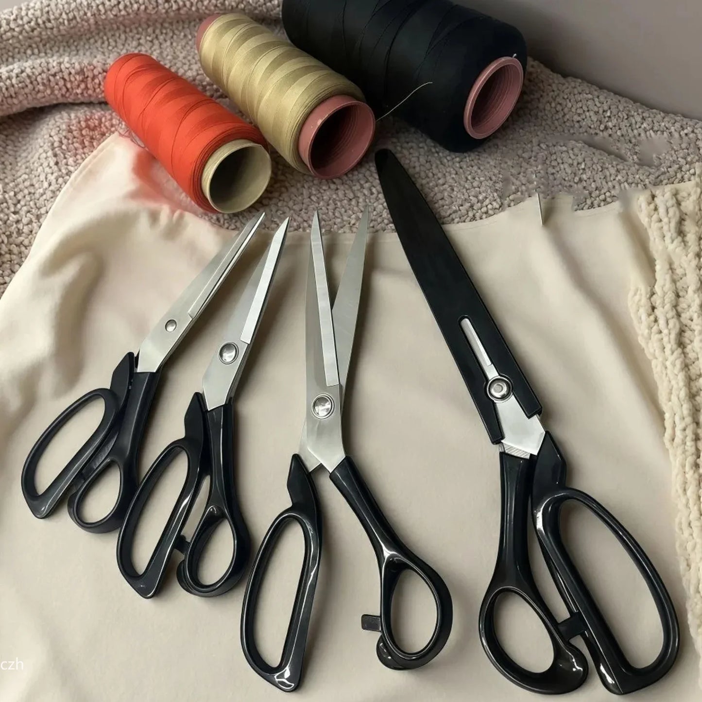Professional Heavy-Duty Fabric Scissors 8" & 10" Tailor Shears
