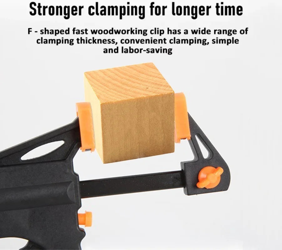 Mini F Clamp Set – Quick Ratchet Release Woodworking Clips 4" Peaceful Pleasures Health and Wellness