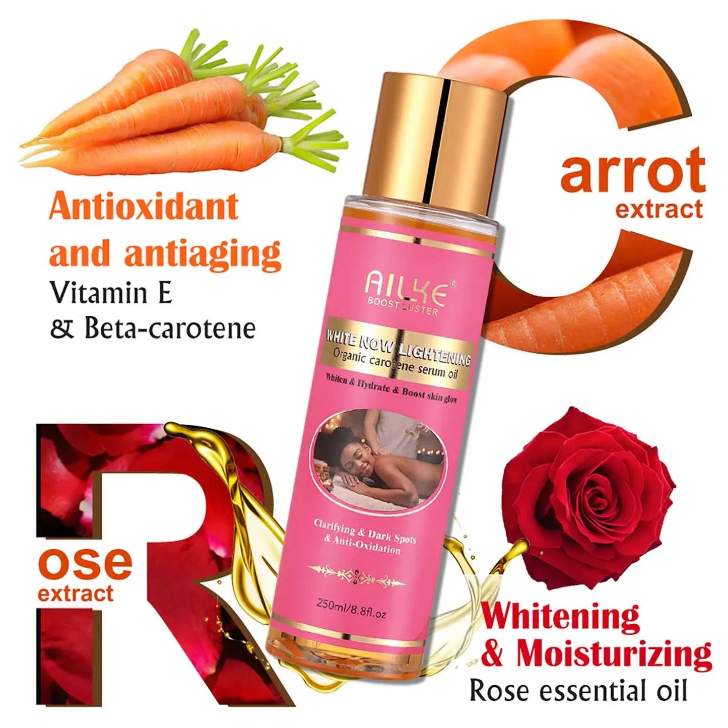 AILKE Natural Skin Glowing Set – Acne, Dark Spots & Brightening Peaceful Pleasures Health and Wellness