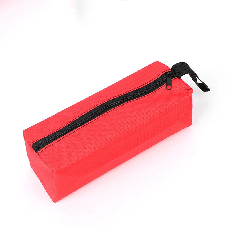 Small Oxford Cloth Tool Bag Handheld Hardware Anti Drop Organizer Lightweight Mini Repair Kit Storage Bag Multifunctional Pouch Peaceful Pleasures Health and Wellness Small red 2pcs