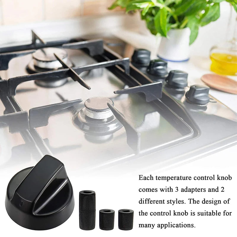 4Pcs Universal Switc Knob Plastic Knob Gas Stove Control Knob General Range Oven Knob Cooker Hob Knob For Benchtop Burner Peaceful Pleasures Health and Wellness