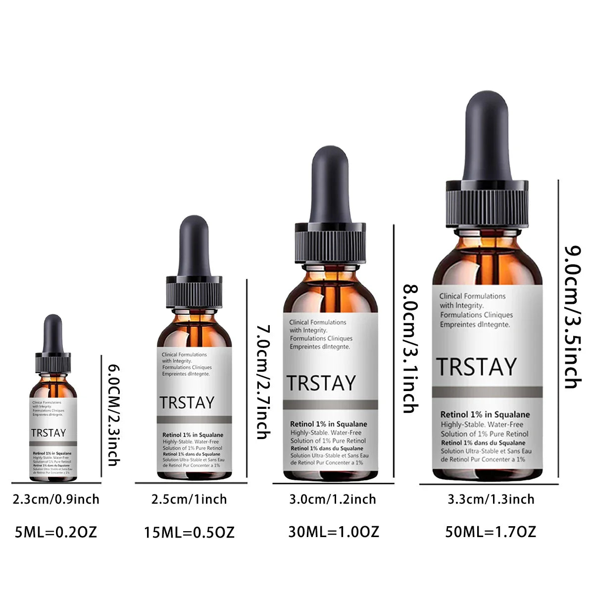 TRSTAY Squalane Retinol Face Serum Oil | Brighten & Moisturize