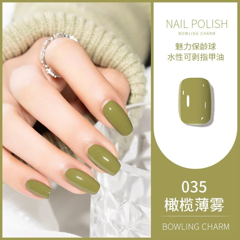 40 Colors Water-Based Nail Polish | Quick Dry No-Lamp Tearable