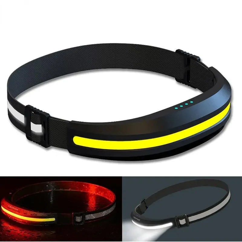 ESMARTER COB LED Headlamp Rechargeable Red & White – 10W