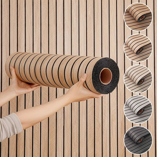 3D Groove Peel & Stick Wallpaper – Waterproof PVC Wall Sticker Peel & Stick Wallpaper Oasis Select