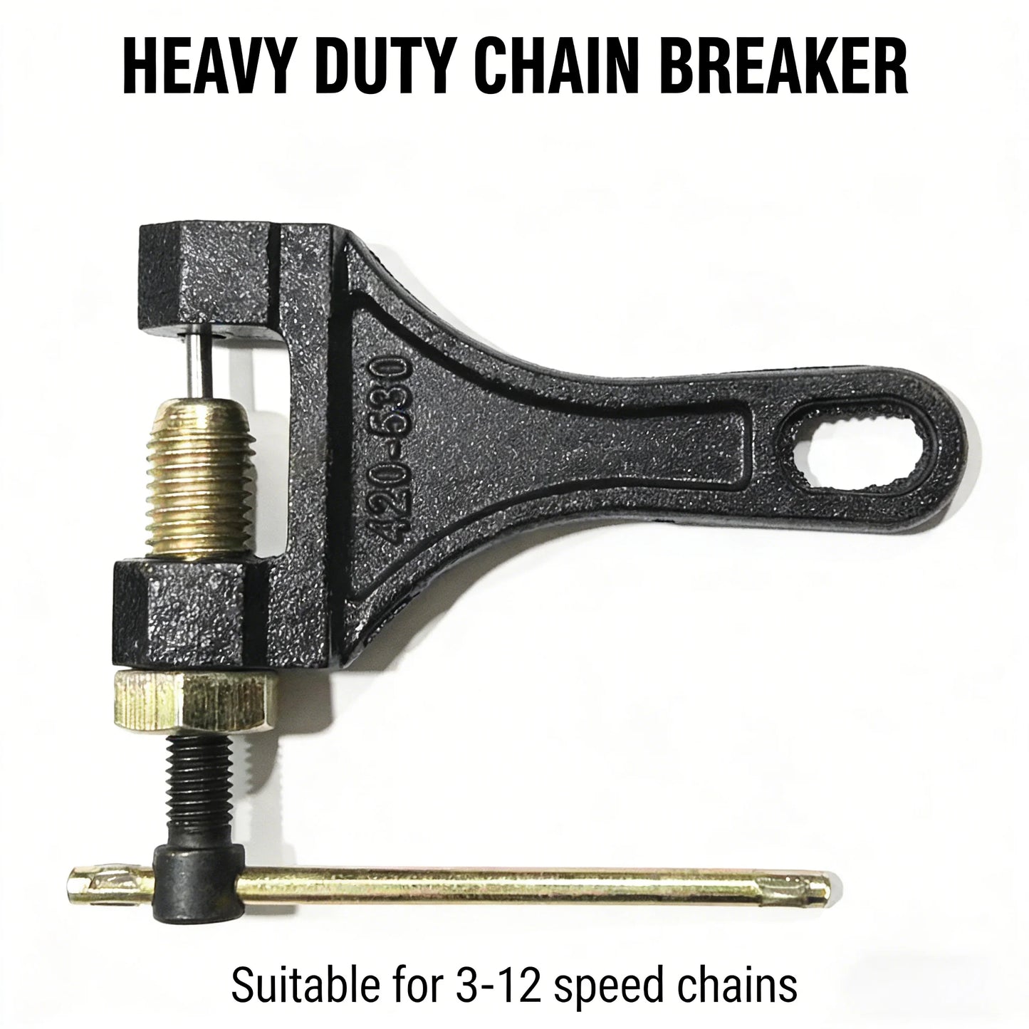 Motorcycle Chain Breaker Chain Link Removal Separator Motor Chain Breaker Riveting Tool 420-530 Motorcycle Parts Repair Tool Peaceful Pleasures Health and Wellness