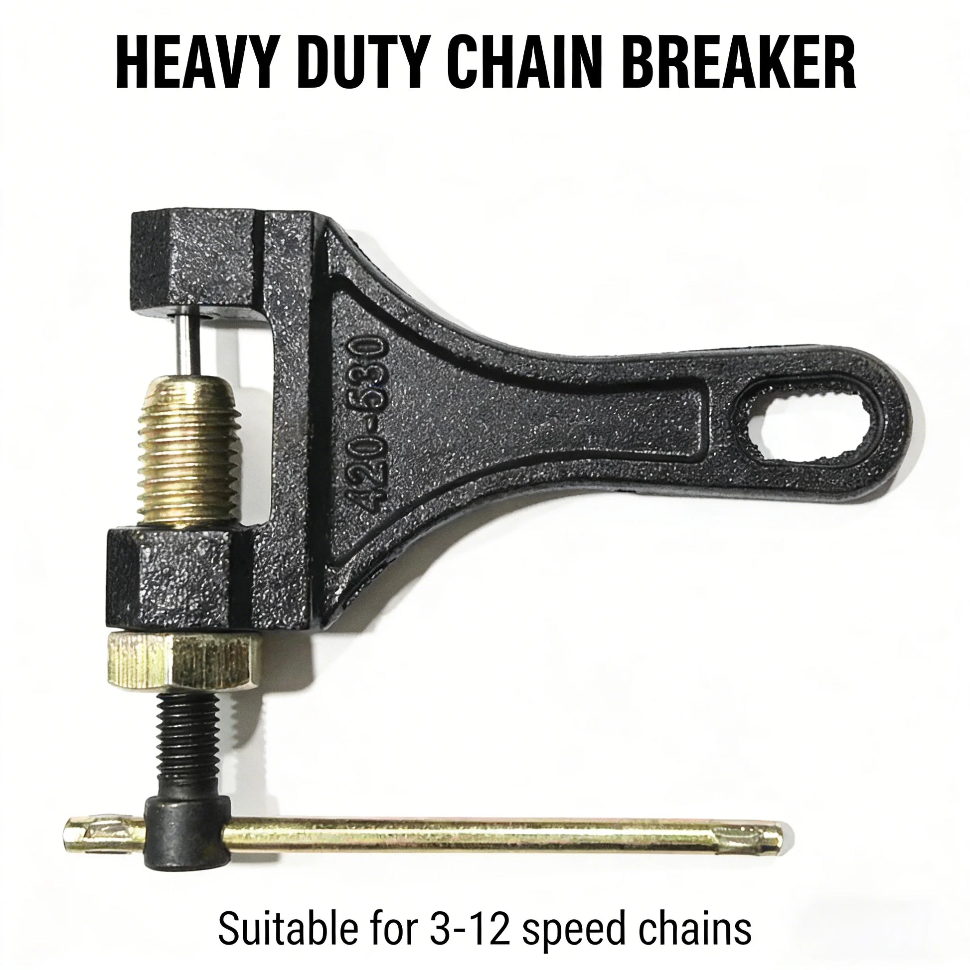 Motorcycle Chain Breaker Chain Link Removal Separator Motor Chain Breaker Riveting Tool 420-530 Motorcycle Parts Repair Tool Peaceful Pleasures Health and Wellness