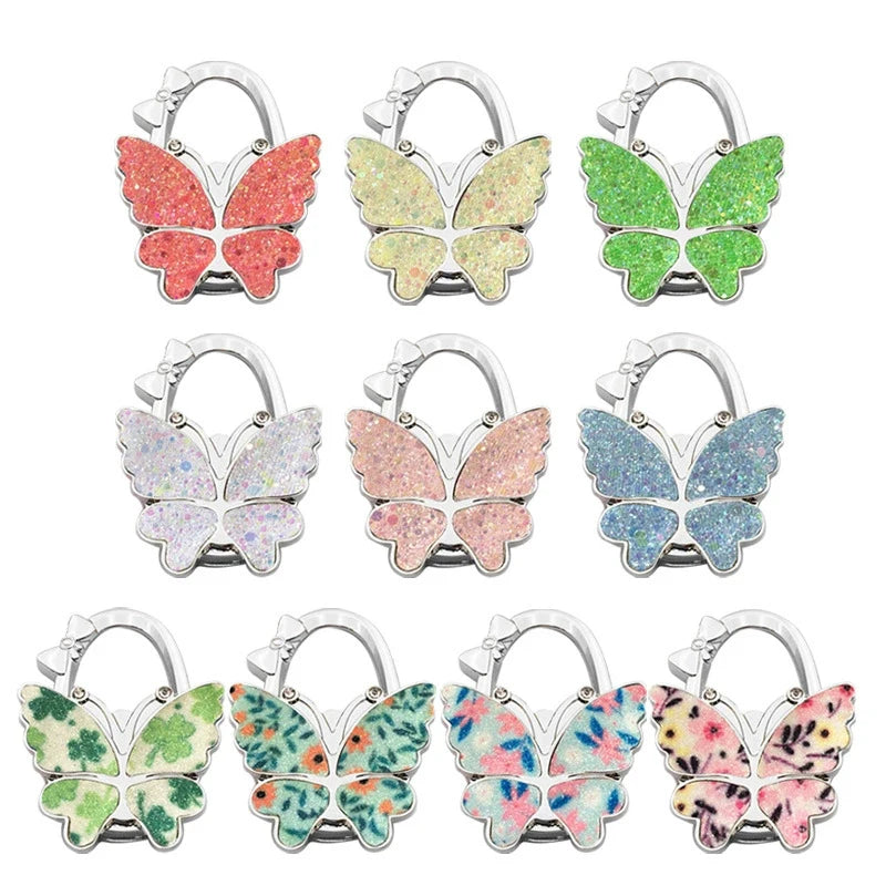 Butterfly Purse Hook – Foldable Handbag Table Hanger for Women